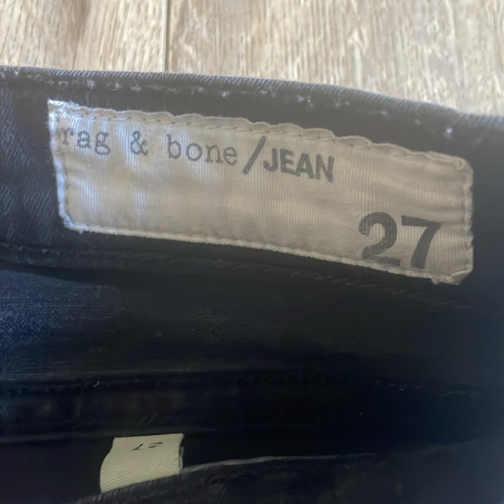 Rag & bone black skinny jeans size 27 - Picture 5 of 8